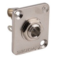Switchcraft E11 1/4" Mono EH Panel Mount Jack Nickel